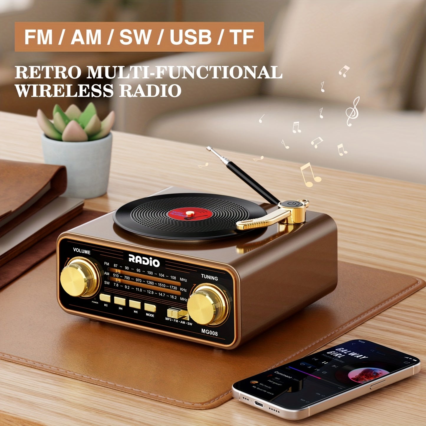 Retro Bluetooth Speaker Radio –1320BT