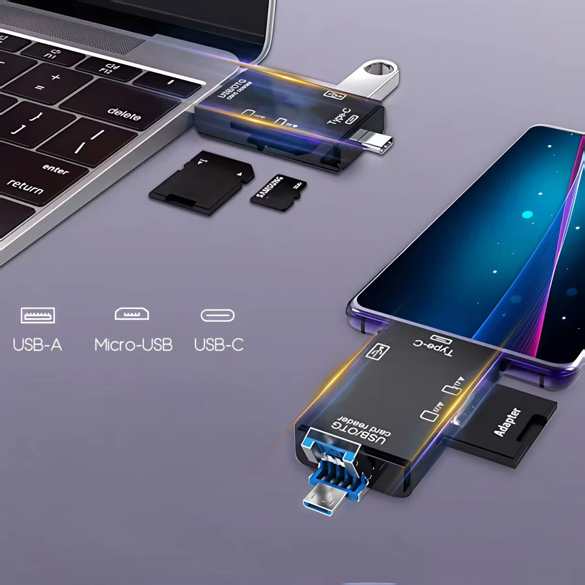 Adapter 6 në 1 Type-C