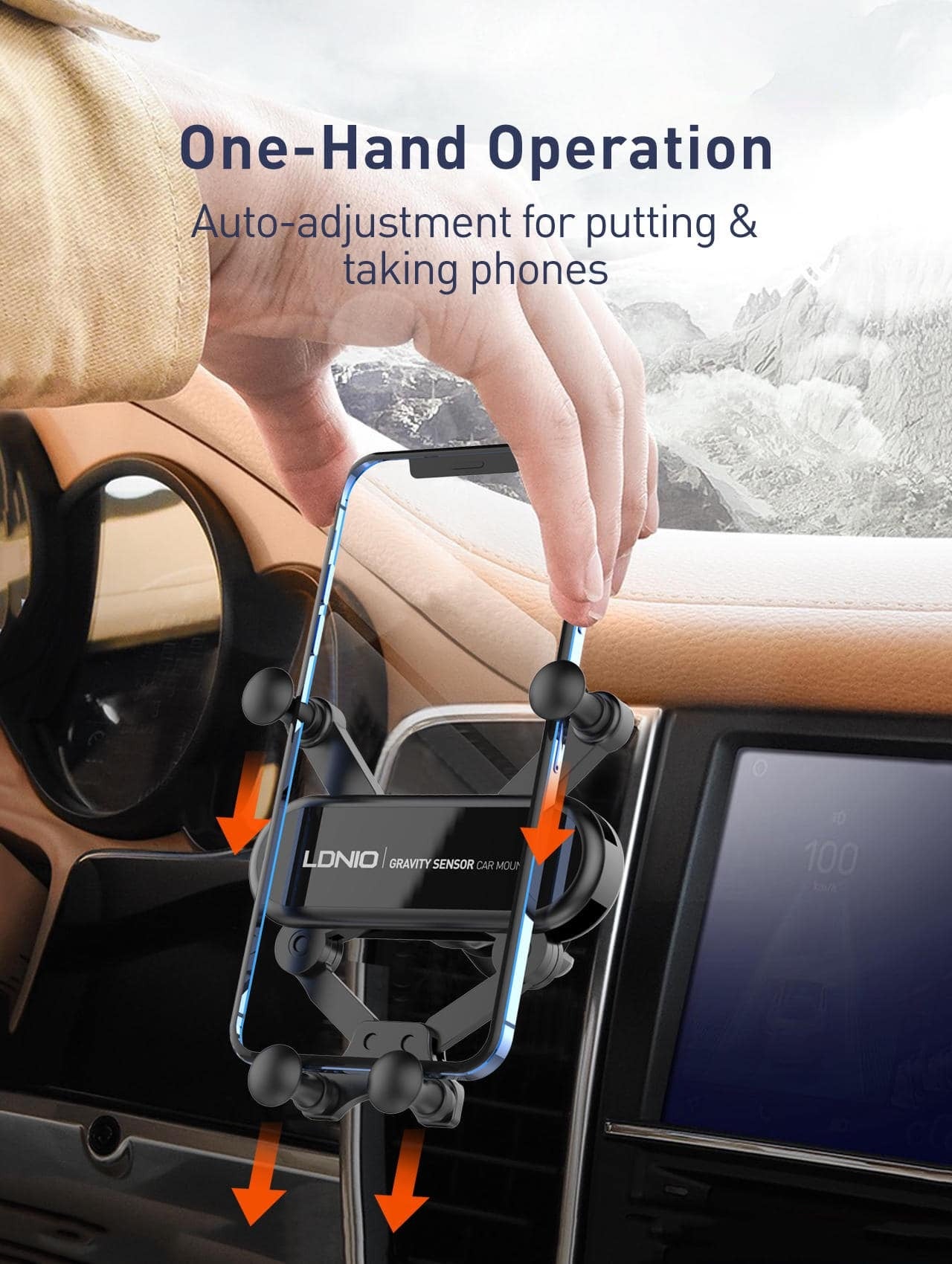 Mbajtës Telefoni për Veturë – LDNIO MG03