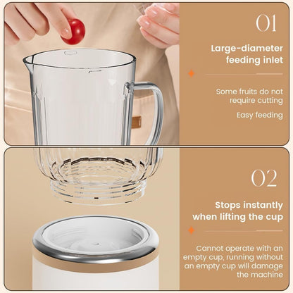 Blender portativ pa kabllo për smoothie dhe pije