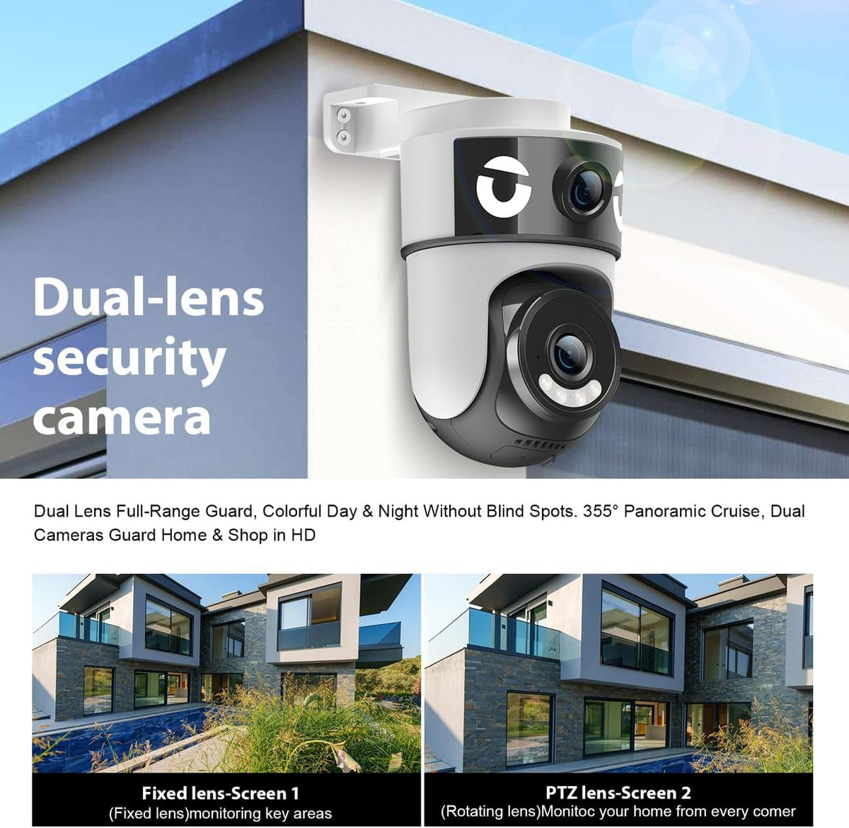 Kamerë sigurie me dy lente- H4 Dual-Lens