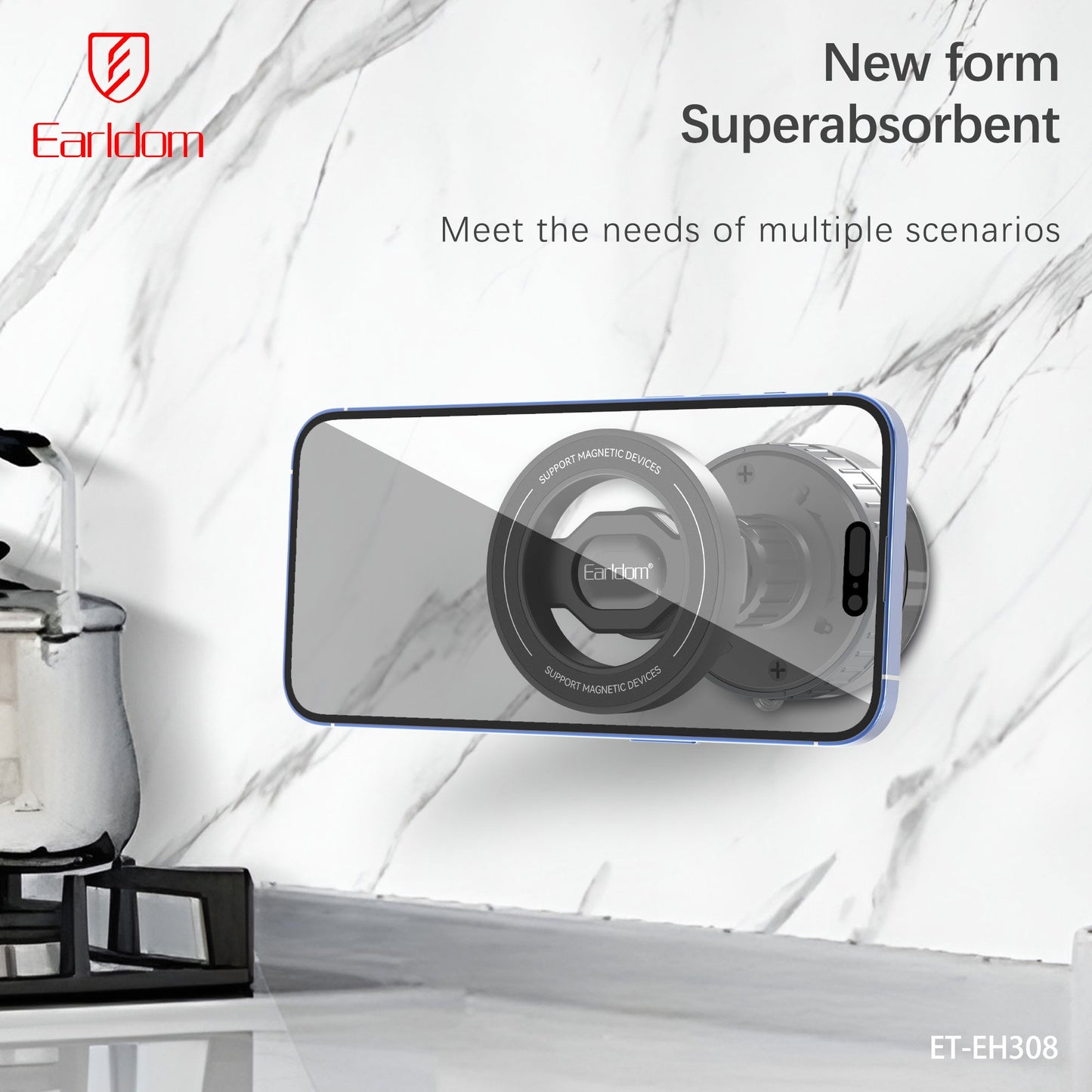 Mbajtëse Magnetike Telefoni-Earldom 360°