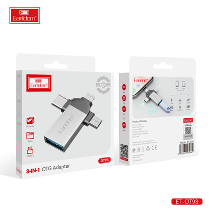 Adapter OTG 3 in 1  Marka : Earldom OT93