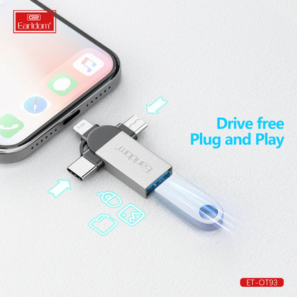 Adapter OTG 3 in 1  Marka : Earldom OT93