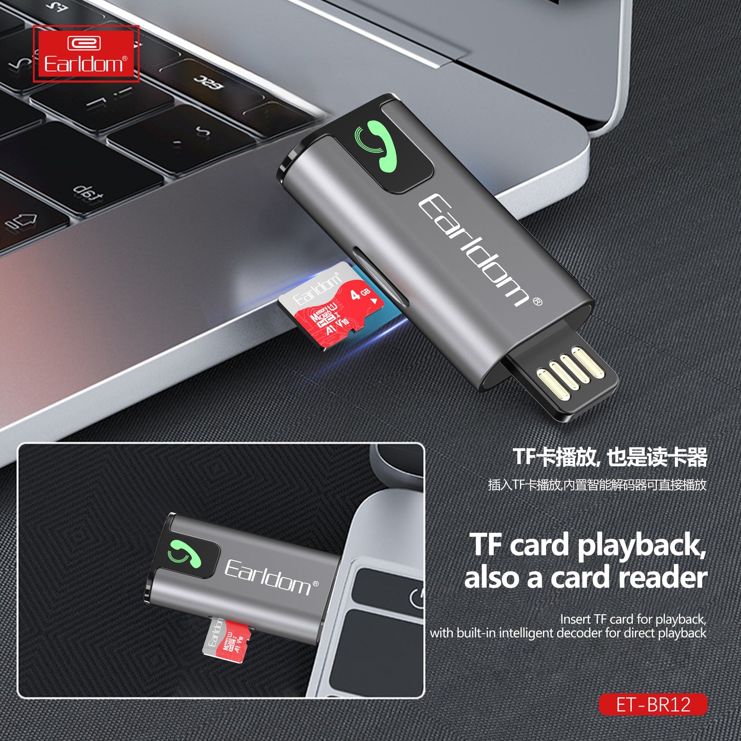 Earldom BR12 – Bluetooth Audio Receiver AUX