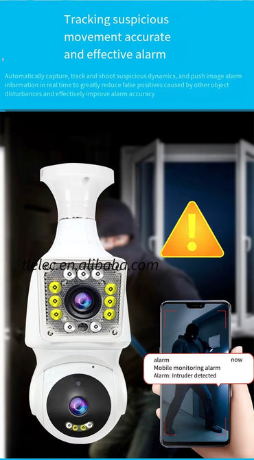 Kamerë Sigurie Smart PTZ me Dy Lente