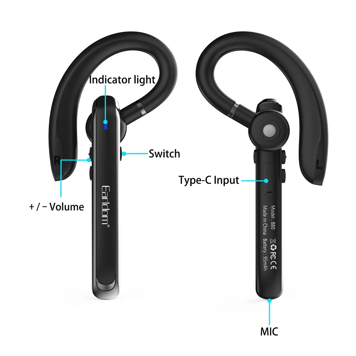 Kufje me bluetooth-Earldom