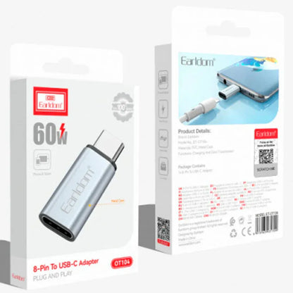 Earldom OT104 – Adapter Lightning në USB-C